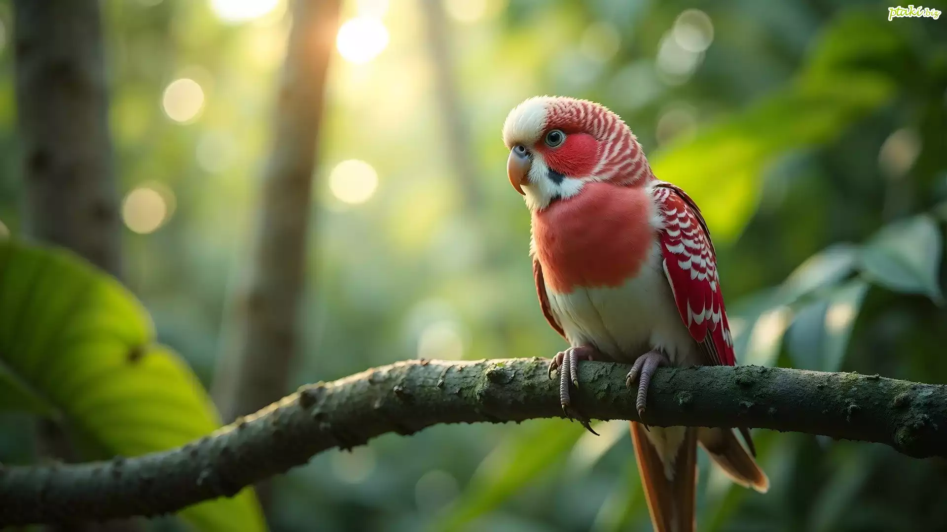 Ptak, Papuga, Gałązka, AI
